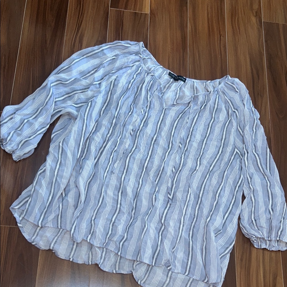 3X Fred & David lightweight striped top